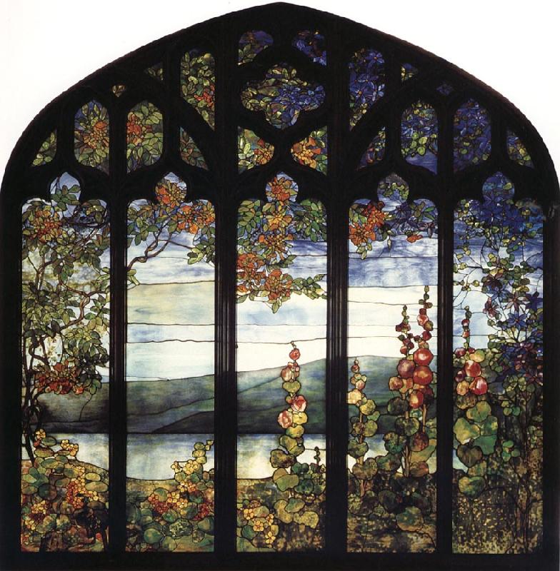 Louis Comfort Tiffany Leaded Glass Window